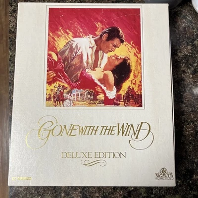 Gone with the Wind Deluxe Edition VHS Set With Booklet Clark Gable Vivien Leigh Foto 1 de 4