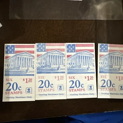 1981 Sc BK140 MINT BOOKLET Flag over Supreme Court 1896b plate number 1 - Image 1 of 2