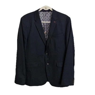 Ted Baker London Cabrini Blazer Mens US 42R Size 5 Blue Sport Coat Suit Jacket - Image 1 of 4