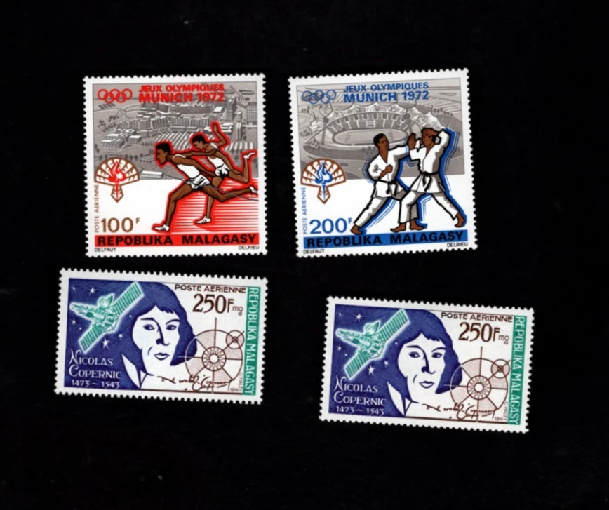 Madagascar sc#C106-7, C121 x2 (1972-4) Completo MNH Foto 1 de 1