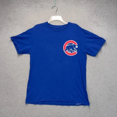 Kris Bryant Chicago Cubs Shirt Jersey Mens Medium Blue Majestic FLAWS - Image 1 of 4