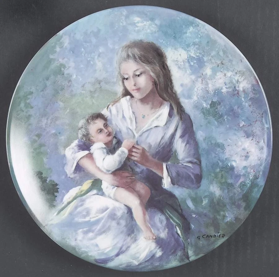 Plato Día de la Madre D'Arceau Limoges Cambier Monique & Francois - Sin Caja 63128 Foto 1 de 1