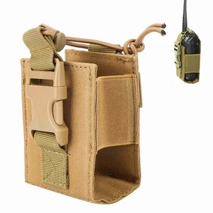 Portable Military Walkie Talkie Bag Pouch Radio Holder Case OB - Zdjęcie 1 z 12