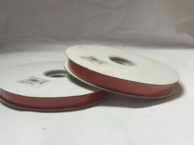 NEW 219 Valeria Satin Craft Ribbon 5/8” x 100 YDS Roll Lot Of 2 L61209S - Image 1 of 4