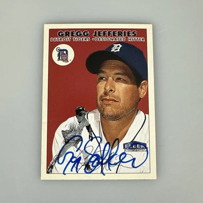 2000 Fleer Tradition #263 Gregg Jefferies Detroit Tigers Auto Signed Autograph - Image 1 of 3