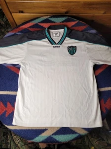 Maglia calcio vintage Admiral uomo grande bianca PSA patch made in USA - Foto 1 di 10