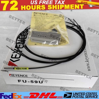 1PC Keyence FU-59U Fiber Optic Sensor FU-59U New In Box US Free TAX - Image 1 of 3