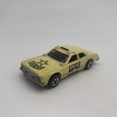 Vintage Mattel Hot Wheels Star Taxi Police Car Tan 1977 Loose - Image 1 of 4
