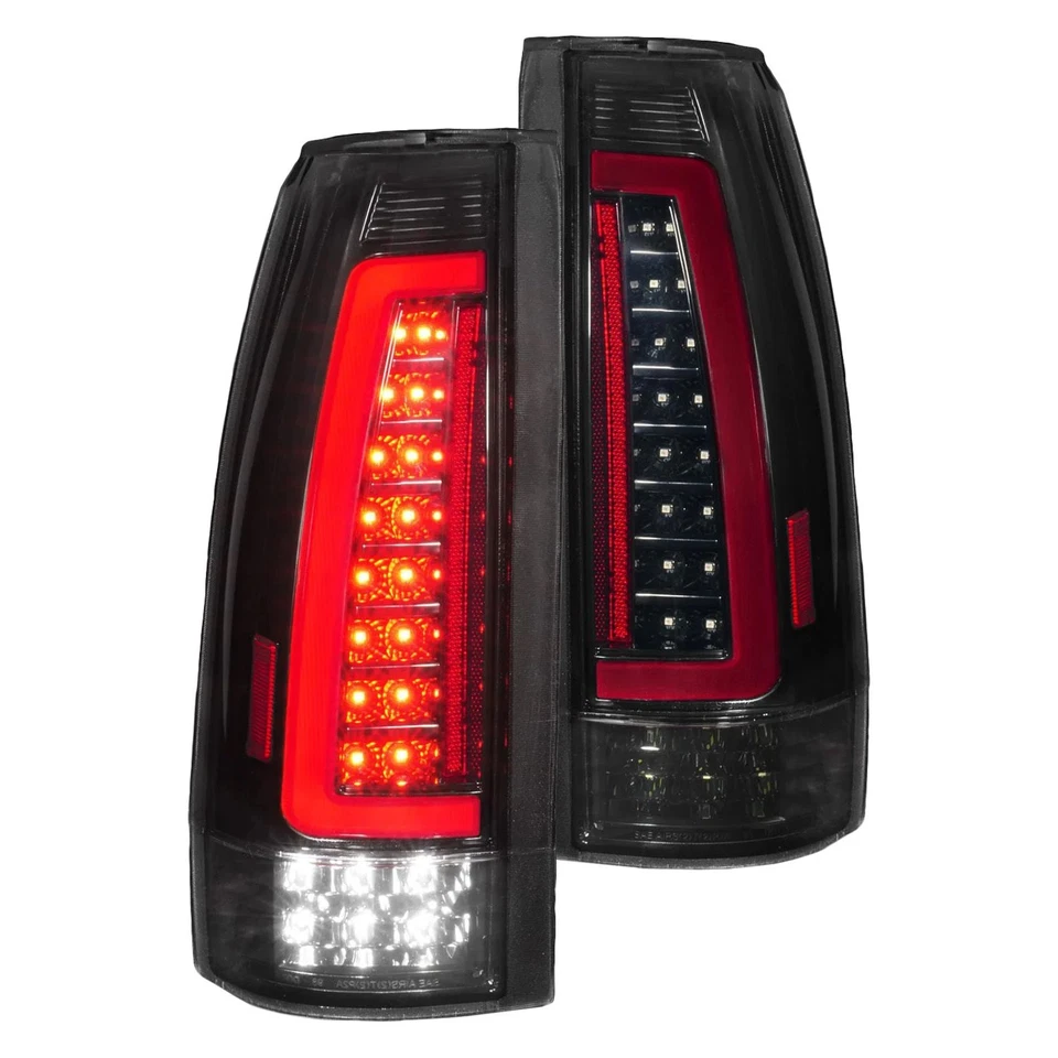 For Chevy Tahoe 95-00 Tail Lights Driver & Passenger Side Black/Smoke Sequential Foto 1 de 4
