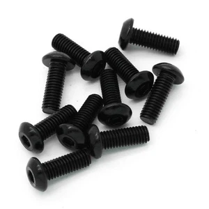 10pcs M5x14mm Button Head Hex Machine Screw Black Oxide - Picture 1 of 1