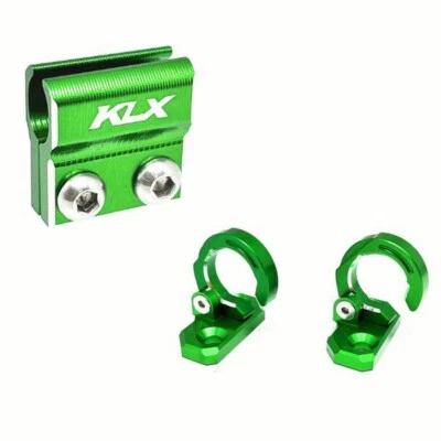 For KAWASAKI KLX140 KLX140L/G Green Front Rear Brake Line Hose Clamp Holder - Image 1 of 4