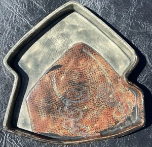 Maine Contemporary Ceramicist Artist Paul Heroux Signed Footed Stoneware Vessel - Picture 1 of 11