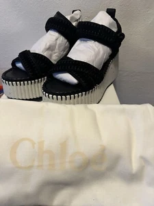 Chloe Sandalias Con Plataforma Nueva Colección 2024. Nuevas Con Etiqueta - Imagen 1 de 14