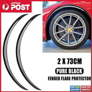 x2 Universal Car Fender Flares Extra Wheel Arches Cover Protector Trim Lips - Picture 1 of 7