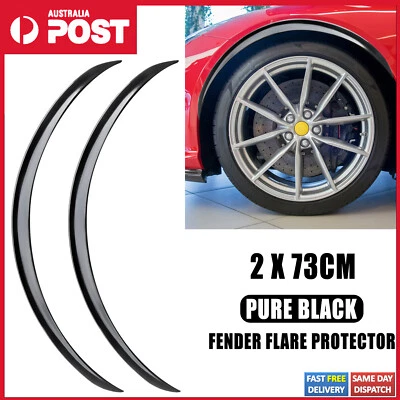 2Pcs Universal Car Fender Flares Extra Wheel Arches Cover Protector Trim Lips - image 1 of 4