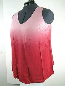 Torrid 1 Dip Dye Challis Tank V-Ausschnitt Cami mehrfarbig 1X 14 16 ärmellos neu - Bild 1 von 7