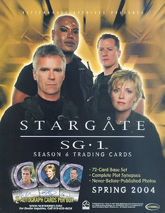STARGATE SG-1 SEASON 6 2004 RITTENHOUSE ARCHIVES PROMOTIONAL SALE SELL SHEET