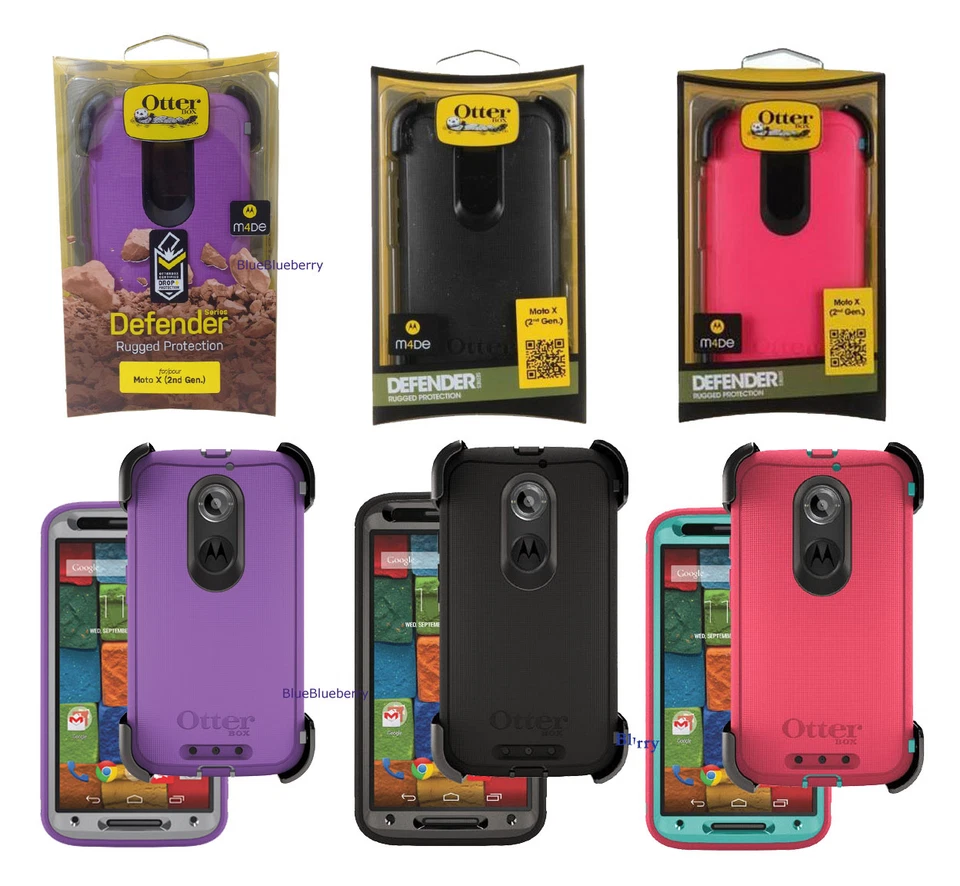 OEM Otterbox Rugged Defender Case For Motorola Moto X 2nd Gen 2014 MotoX2 XT1096 - Image 1 of 1