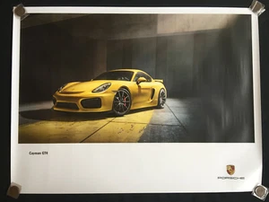 Póster oficial de sala de exposición de Porsche 981 Cayman GT4 2016 EDICIÓN LIMITADA. - Imagen 1 de 2