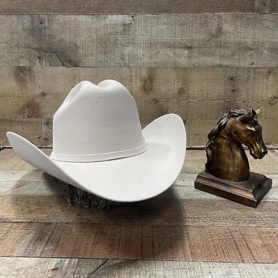 Men 100X western Cowboy Felt Hat Tejana wool/Tejana Vaquera Estilo Taco- Beige - Image 1 of 4