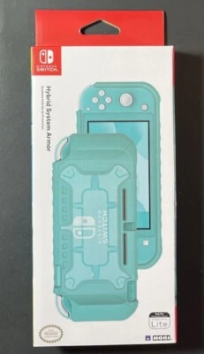 Official Hybrid System Armor for Nintendo Switch Lite [ Clear Turquoise ] NEW - Image 1 of 4