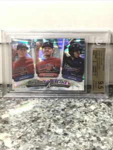 2018 ACUNA Bowman Chrome Talent Pipeline Atomic Refractor /150 Beckett 9.5 GemMt