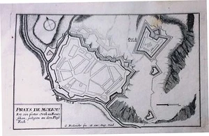 FRANCIA, ROSELLÓN, Prats de Moliou, Bodenehr,mapa original,ca. 1715 - Bild 1 von 1