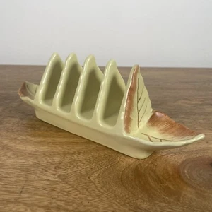 Royal Winton Grimwades Toast Rack Leaf Design Vintage Ceramic Tableware Kitchen - Picture 1 of 24
