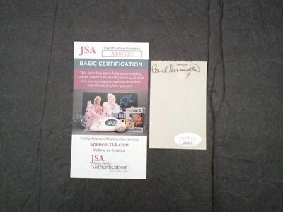 Paul Derringer Signed Cut Cardinals/Cincinnati Reds Autograph JSA COA -1 # - Image 1 of 3