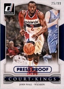 2014-15 Donruss Court Kings Press Proofs Blue #44 John Wall /99 - NM-MT