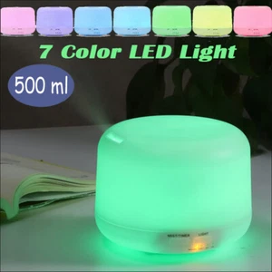 500ml Cool Mist Aromatherapy Oil Diffusers for Essential Oils Large Room,Home - Picture 1 of 12