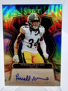 2022 Panini Select TERRELL EDMUNDS Signatures Auto Silver /299 Steelers - Picture 1 of 2