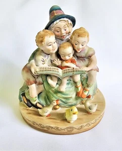 Mutter Gans Lesen für Kinder Figur Vintage Shafford handbemalt Japan - Bild 1 von 7