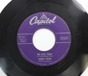 Polka 45 Johnny Pecon - Big Bang Polka / Little Johnny Polka On Capitol - Picture 1 of 2