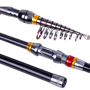 1.8M-3.6M Fishing Rods Telescopic Pole Saltwater Carp Carbon Fiber Spinning Rods