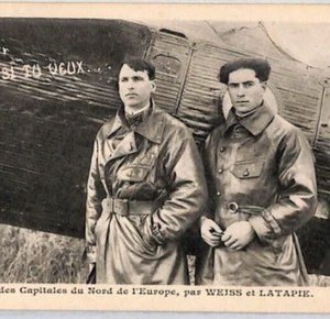 FRANCE PIONEER AVIATION Postcard *Weiss & Latapie* 1920s PILOTS {samwells}YZ160 - Picture 1 of 12