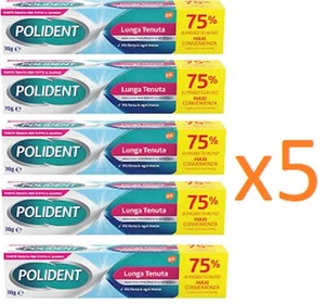 POLIDENT LUNGA TENUTA MAXI ADESIVO PER PROTESI DENTALI + FORZA IN OGNI MORSO 70G - Foto 1 di 3