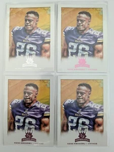 🏆 Lot (4) 2021 Chronicles Gridiron Kings KENE NWANGWU RC #GK-20 Pink & Base - Picture 1 of 1