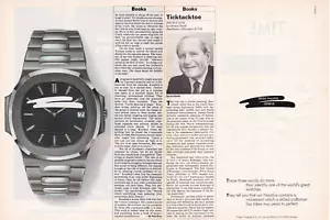 Patek Philippe Nautilus Original 1980 Vintage ¡Anuncio impreso 2 páginas!! - Imagen 1 de 1