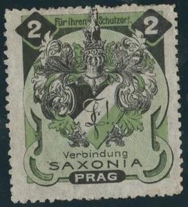 PRAGUE ,AN OLD POSTER STAMP, STUDENTS ASSOCIATION - Picture 1 of 2