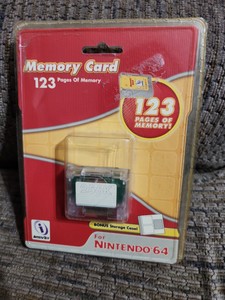 N64 Performance Memory Card & Case for Nintendo 64 System Console 123 Save Pages