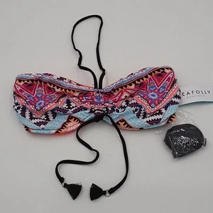 Seafolly Womens US 6 Sahara Nights DD Bandeau Bikini Top Ladies 6 - Picture 1 of 10