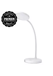 PowerKing Schreibtisch LED One Touch verstellbare Schwanenhalslampe Basis zum Lesen Lernen - Bild 1 von 7