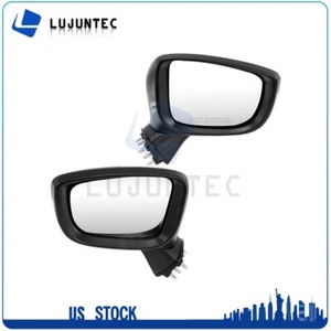 [LH+RH] Side Mirrors Signal Power Black Fits For 2016-2018 Toyota YARIS(SEDAN) - Picture 1 of 12