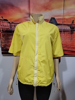 Zara x Rhuigi Windbreaker Shirt size M Yellow Short Sleeve Jacket #Z - Image 1 of 4