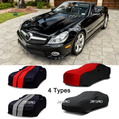 For Mercedes-Benz SL450 500 550 AMG Satin Stretch Indoor Car Cover Scratch W/Bag - Image 1 of 4