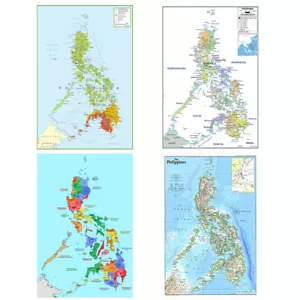 5x3ft 7x5ft A1 A2 Philippines Administrative Map Photography Background Backdrop - Picture 1 of 31