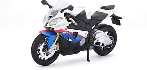 Maisto - Modelo Moto BMW S 1000RR (Blanco Azul, Escala 1:12) Modelo Miniatura - Imagen 1 de 5