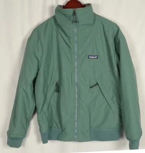 Vintage Patagonia Shelled Synchilla Bomber Jacket Green MEDIUM - Picture 1 of 7