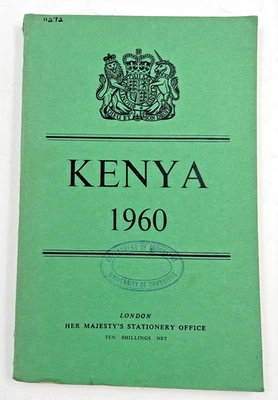 Colonial Office Report On Kenya For The Year 1960 1963 Martin Provenance - Image 1 of 4